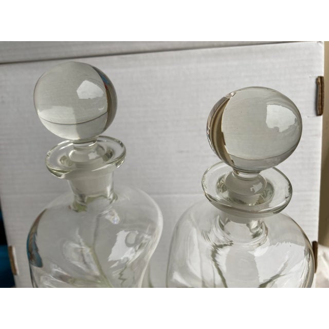 Mid-Century Modern Mid Century Modern Holmegaard Kluk Decanter- a Pair For Sale - Image 3 of 4
