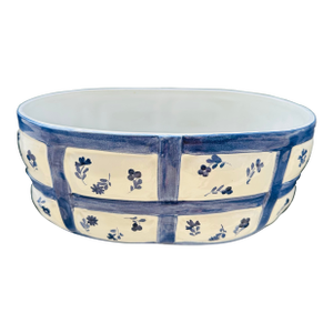 Large Ceramic Hand Painted Cache Pot