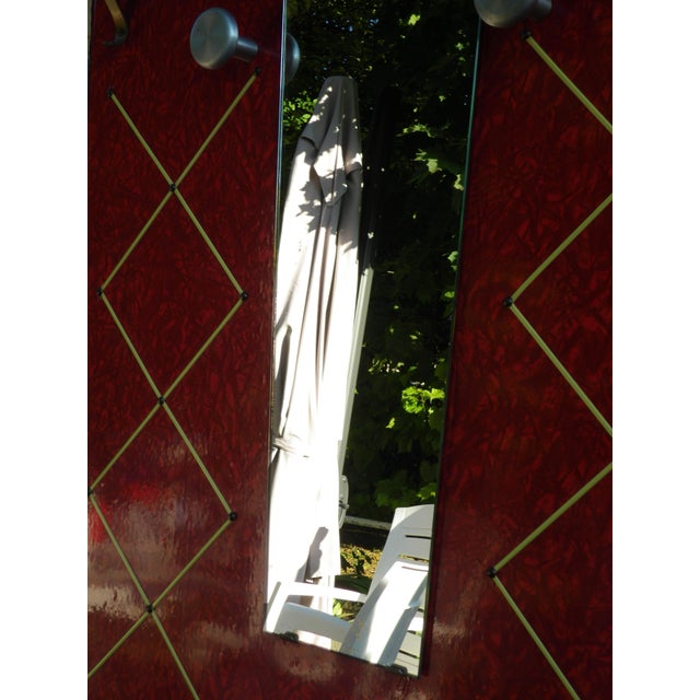 1950s Mid-Century Handcrafted Wall-Mounted Coat Rack, France, 1950s For Sale - Image 5 of 18