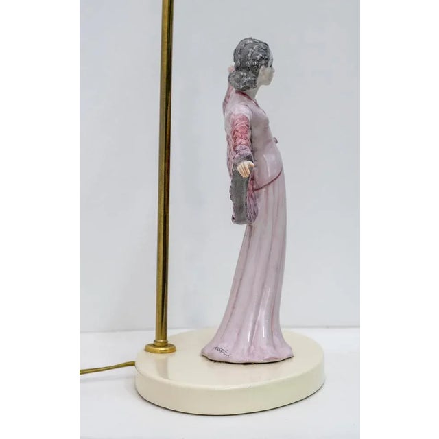 Metal Mid-Century Modern Ceramic Table Lamp from Tarcisio Tosin, Italy, 1960s For Sale - Image 7 of 11