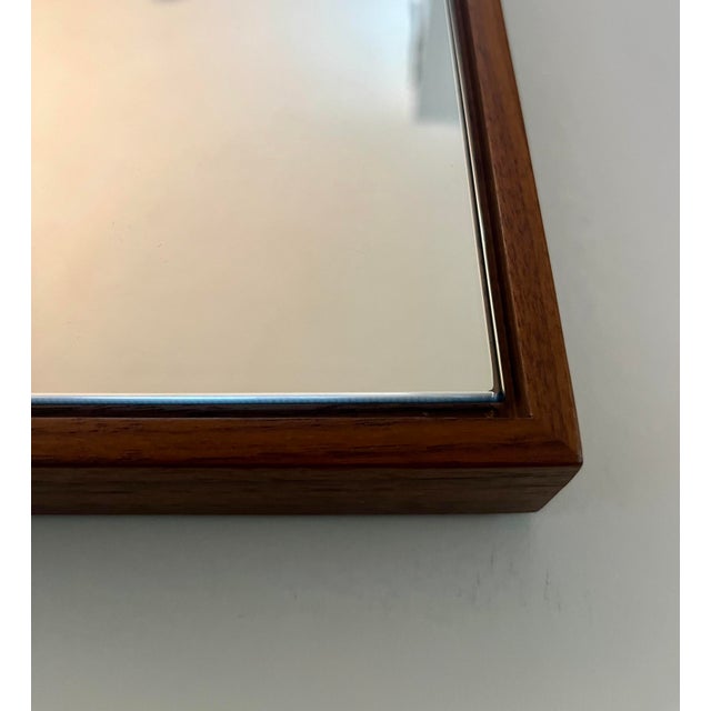 Room & Board Hudson Handcrafted in America Walnut Wood Wall Mirror Very good original condition! Hudson Delicate in...