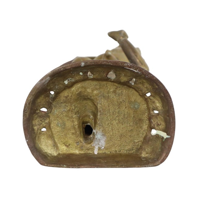 Large Brass Sculpture of Mayadevi, 1950s For Sale - Image 14 of 15