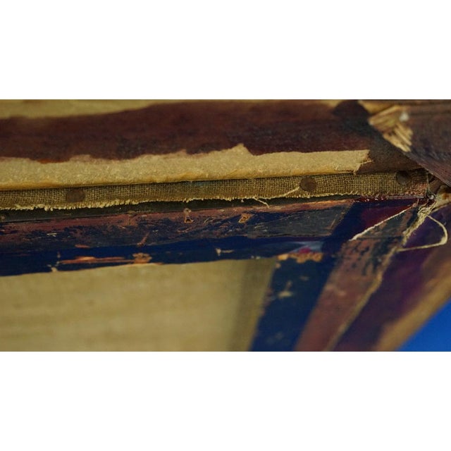 Eugène Alexis Girardet, Praying Arab with a Camel and Pyramids, Egypt, Late 19th Century, Oil on Canvas For Sale - Image 11 of 13