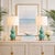 Modern Lamp Pair Restored Vintage Christopher Spitzmiller Style Coastal Blue Crackled Porcelain For Sale - Image 3 of 14