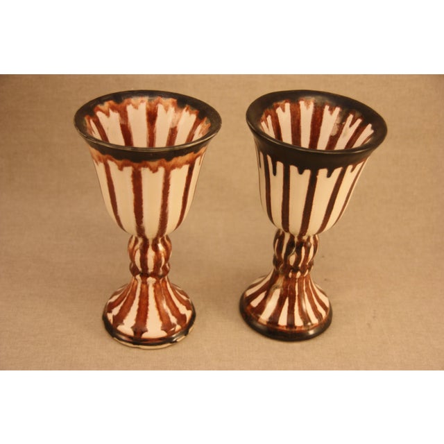 A set of very beautiful bohemian goblets. They are very shallow on the inside so it's not for drinking or for using as a...