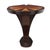 Art Deco Art Deco Petite Teak and Rosewood Demi-Lune Console Table For Sale - Image 3 of 5