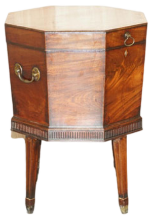 George III Hardwood Wine Cooler Cellarette, 1780s