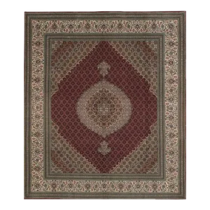 2020s Red Tabriz Silk & Wool