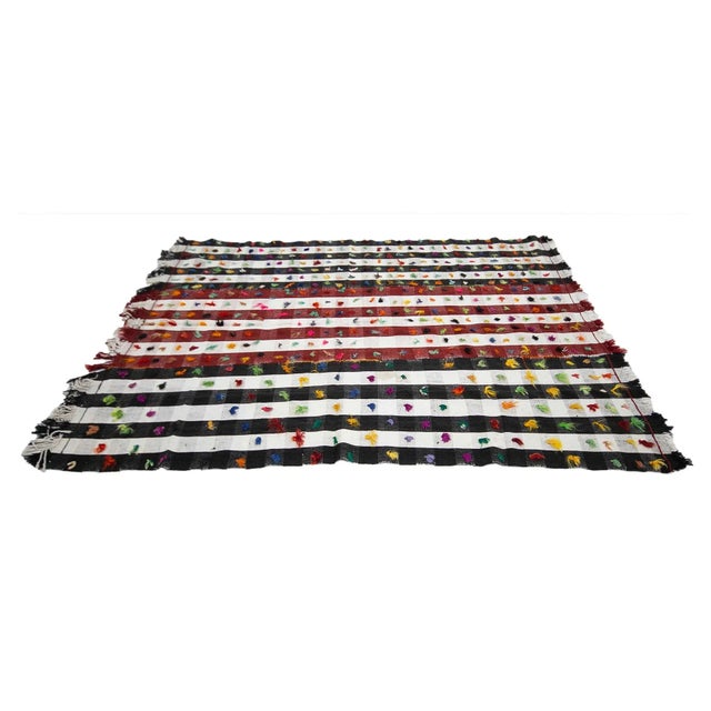 Vintage Filikli Kilim Rug For Sale - Image 4 of 7