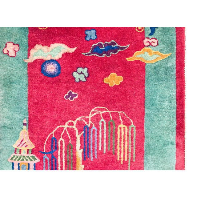 Textile Early 20th Century Chinese Art Deco Rug For Sale - Image 7 of 15