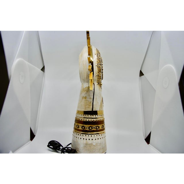 Ceramic Ceramic Sun Table Lamp by Georges Pelletier, 1970 For Sale - Image 7 of 12