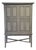 Ethan Allen Carys Sun Washed Grey Bar Cabinet For Sale