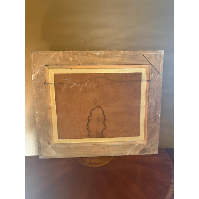 Vintage D. Snyder Dual-Signed Impasto Landscape Painting in Ornate Gallery Frame For Sale - Image 14 of 16