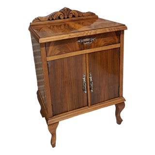 Vintage Nightstand in Bronze and Wood, 1966 For Sale