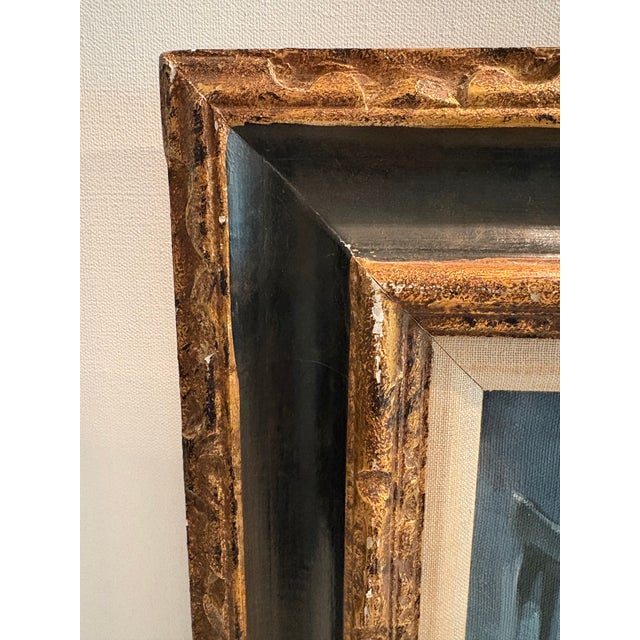 Mid 20th Century Mid 20th Century Framed Oil Painting by Spanish Artist Joe Luis Campuzano For Sale - Image 5 of 12