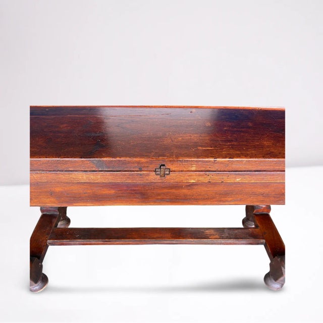 Early 19th Century 19th Century French Country Drop Leaf Console Table For Sale - Image 5 of 9