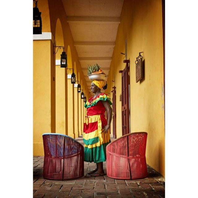 Blue Cartagenas Dining Chairs by Sebastian Herkner, Set of 4 For Sale - Image 13 of 18