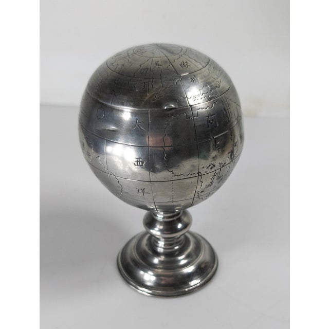 We are selling this great early 20th century Chinese tea caddy. This tea caddy has great form of a globe. The globe has...