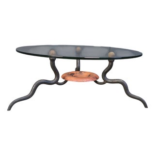 Wrought Iron Coffee Table from DAB, Netherlands, 1970s For Sale