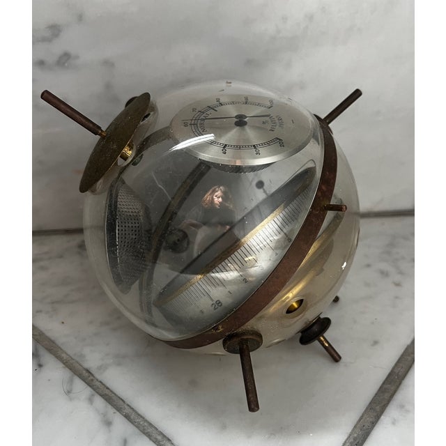 Metal West German Weather Station by Relative Hygrometer For Sale - Image 7 of 7