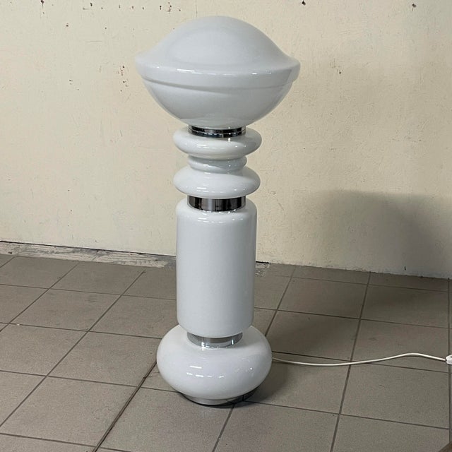 Glass Birillo Floor Lamp from AV Mazzega, 1970s For Sale - Image 13 of 15
