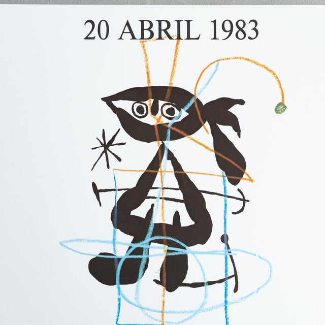 1980s Original Sala Gaspar Exhibition Poster by Joan Miró, Barcelona, 1983 For Sale - Image 5 of 10