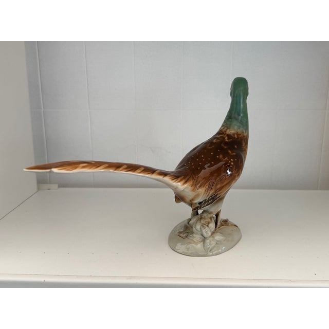 Porcelain Pheasant Statue from Royal Dux, 1960s For Sale - Image 4 of 11