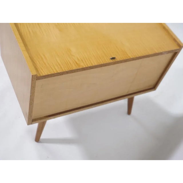 Wood Mid-Century Cherrywood Mini Sideboard with Intarsia, 1960s For Sale - Image 7 of 8