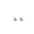 Traditional Roberto Coin 18k White Gold Diamond Bezel Solitaire Stud Earrings 0.08ctw, Pair For Sale - Image 3 of 5