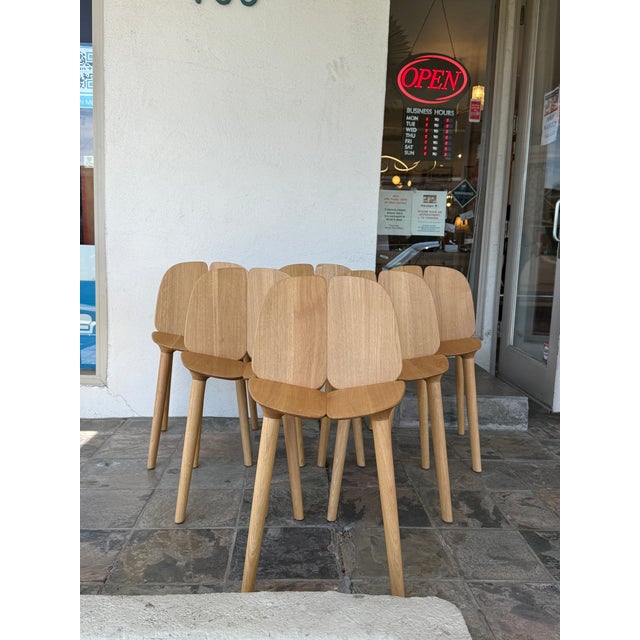 Bolia Alp Dining Table + Matiazzi Osso Dining Chairs, Set of Six For Sale - Image 10 of 12