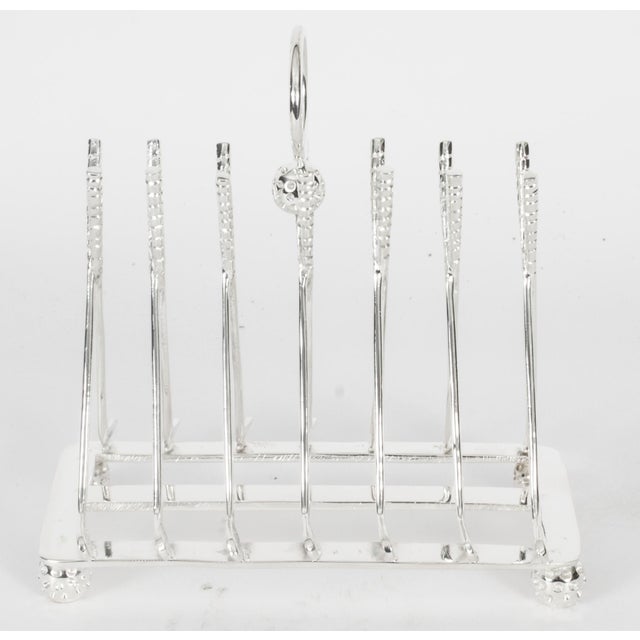 Vintage Silver-Plated Toast Rack, 1980s For Sale - Image 6 of 15