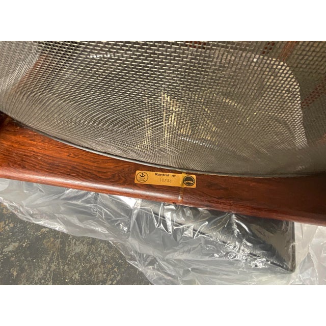 Black Set of 2 Kristian Solmer Vedel “Modus” Settee, Tropical Wood & Leather, 1963 For Sale - Image 8 of 12