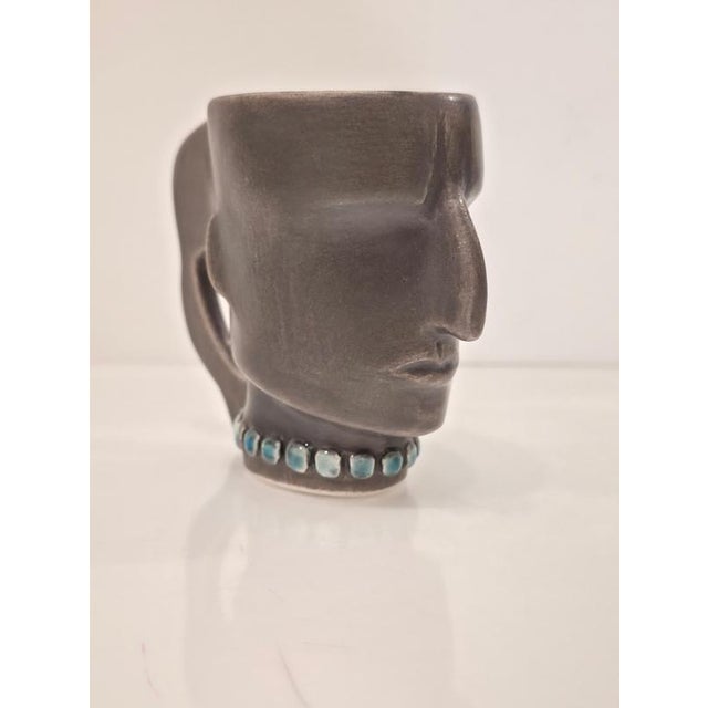 Ceramic Warrior 1 Sculptural Ristretto Cup by Tamara Barnoff For Sale - Image 7 of 9