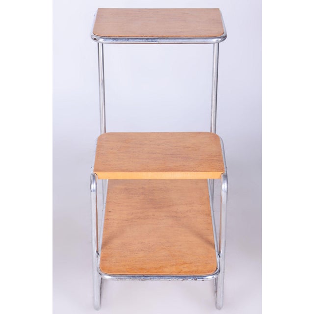 Bauhaus Étagères in Birch by Robert Slezák and Arnošt Beck, 1930s, Set of 2 For Sale - Image 10 of 15