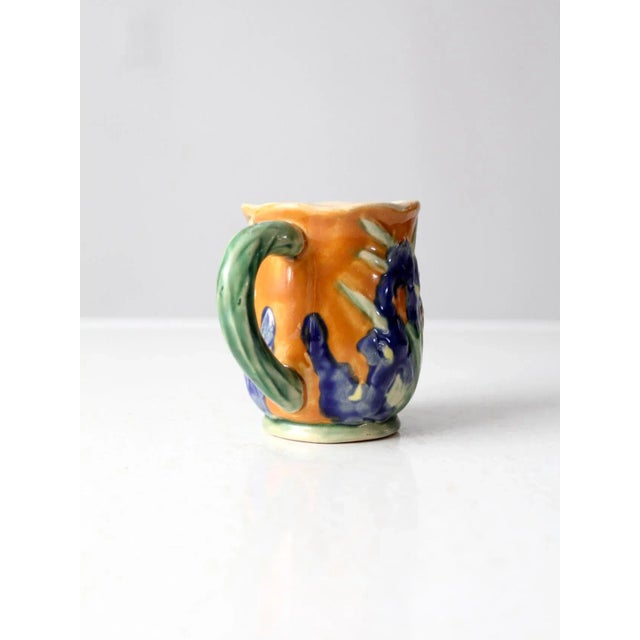 Vintage Iris Ceramic Creamer For Sale - Image 4 of 10