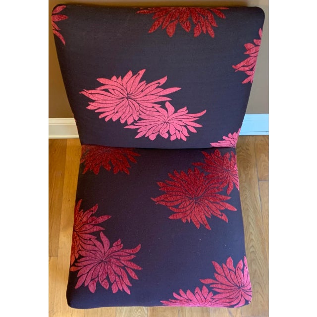 Contemporary 1990s Contemporary Upholstered Side Chair For Sale - Image 3 of 6