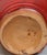 Rustic Owens Pottery Signed Red Glazed Basket, North Carolina, 1998 For Sale - Image 3 of 3