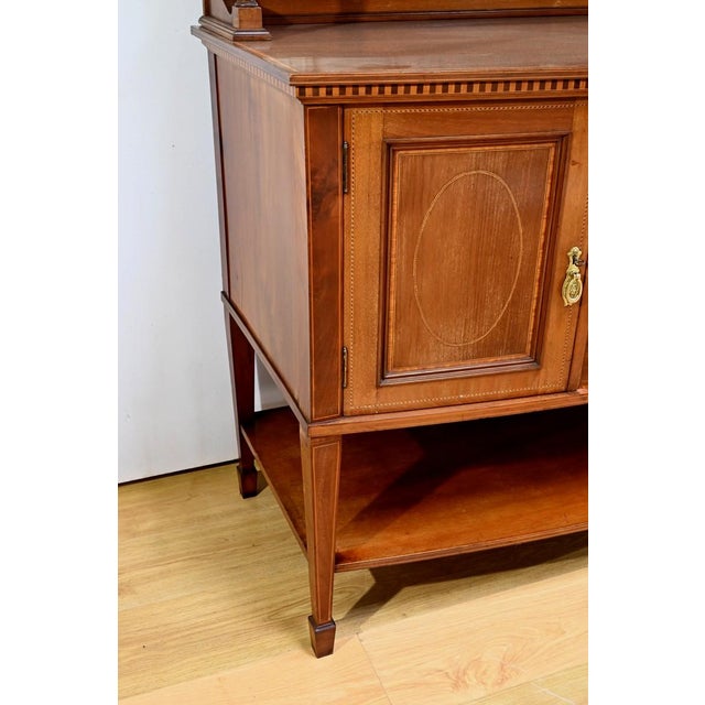 Two-Body Mahogany Buffet, 1920s For Sale - Image 16 of 18