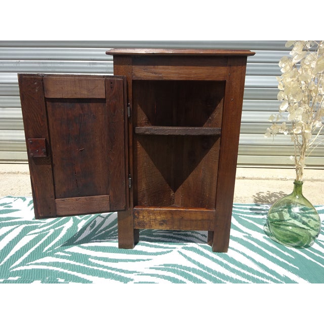 Antique Louis XIII Oak Corner Cabinet For Sale - Image 14 of 18