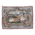 Antique American Folk Art Hand-Hooked Textile With Rabbit and Child Motif For Sale