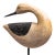 Hand-Carved Shorebird Sculpture on Stand, Early–Mid 20th Century For Sale