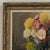 Wood Framed Oil on Canvas, Still Life With Chrysanthemums, by M. Taquet-Beal, 1944, Belgium For Sale - Image 7 of 15