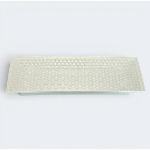 Late 20th Century Vintage Tiffany & Co. "Tiffany Weave" Large Sandwich Platter For Sale - Image 5 of 16