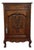 Antique French Louis XV Style Cabinet Cupboard With Drawer Carved Oak C. 1920s For Sale