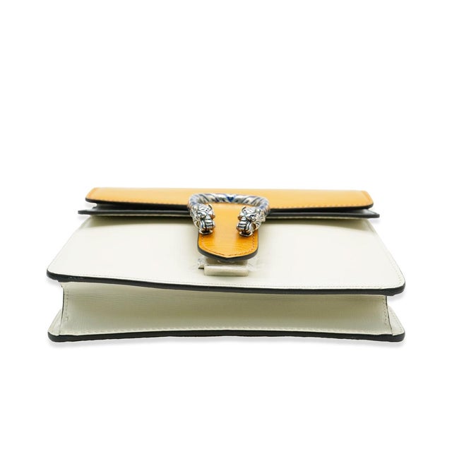 2010s Yellow Beige Navy Tricolour Leather Mini Dionysus For Sale - Image 5 of 9