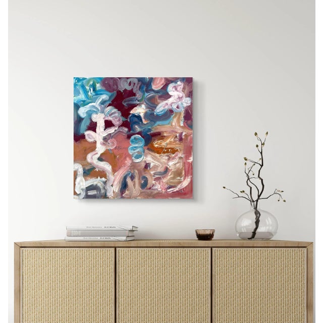 Matthew Izzo Oil Painting on Canvas 20" X 20" For Sale - Image 4 of 7