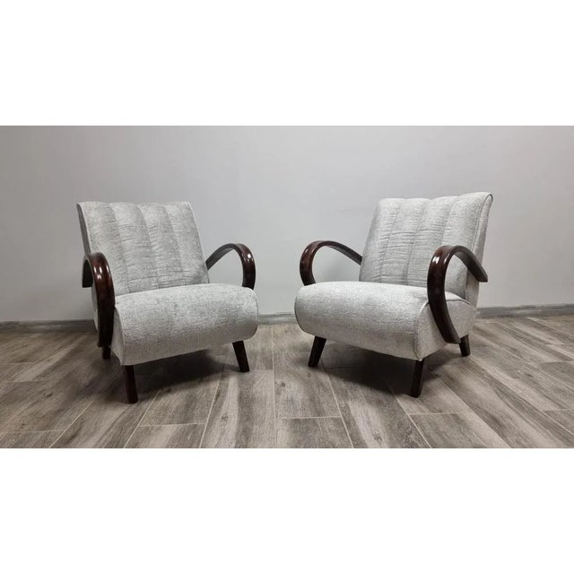 Set of Armchairs by Jindřich Halabala For Sale - Image 11 of 11