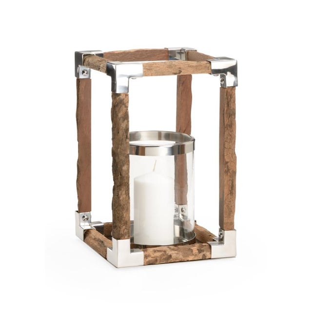 Contemporary Wildwood Modern Rustic Hurricane For Sale - Image 3 of 7