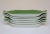1960s Set of Six Vintage Green FöRM Corn on the Cob Dishes by Shenango China For Sale - Image 5 of 9