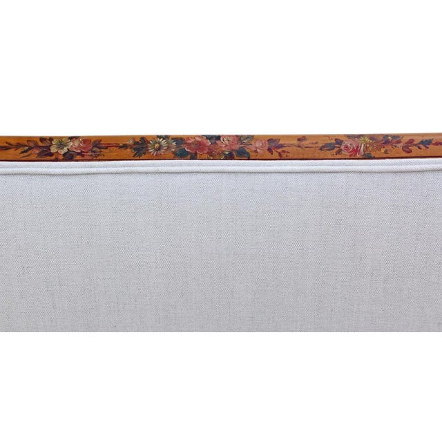 Antique Victorian Decorated Satinwood Sofa, 1800s For Sale - Image 9 of 11